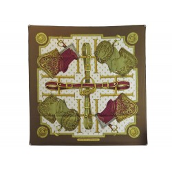 FOULARD HERMES SELLES A HOUSSE 1ERE EDITION 1978 CARRE EN SOIE SILK SCARF 360€