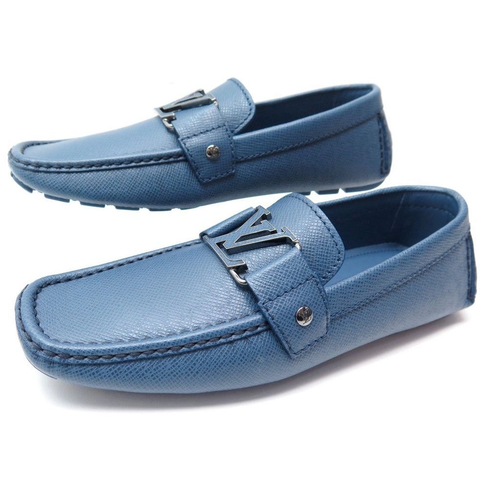 blue louis vuitton loafers