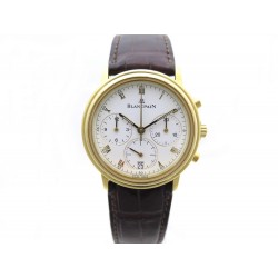 MONTRE BLANCPAIN CHRONOGRAPHE EN OR JAUNE 18K