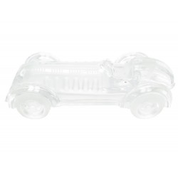 NEUF SCULPTURE DAUM LE MANS MONOPLACE VOITURE 1940 CRISTAL INCOLORE CRYSTAL CAR 