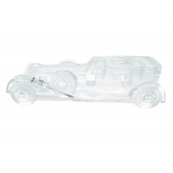 NEUF SCULPTURE DAUM LIMOUSINE IMPERIALE VOITURE EN CRISTAL INCOLORE CRYSTAL CAR