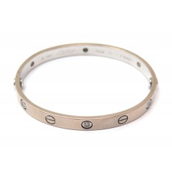 BRACELET CARTIER LOVE OR GRIS 6 DIAMANTS 