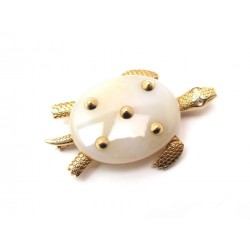 RARE BROCHE CARTIER TORTUE EN CALCEDOINE & OR JAUNE 18K CHALCEDORY TURTLE BROOCH