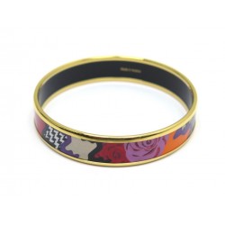 NEUF BRACELET FREY WILLE T19 L CERCLE EN EMAIL FLEURS ENAMEL BANGLE NEW 695€