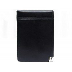 CARNET MONTBLANC CUIR NOIR 