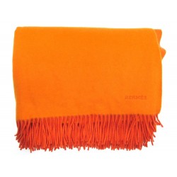 PLAID HERMES ORANGE A FRANGES 