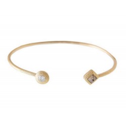 NEUF BRACELET DE BEERS TALISMAN T 16 EN OR JAUNE DIAMANT BRUT & POLI 0.5CT 3225€