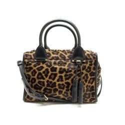 NEUF SAC A MAIN MICHAEL KORS 30CM BESACE POULAIN LEOPARD BANDOULIERE PURSE 510€