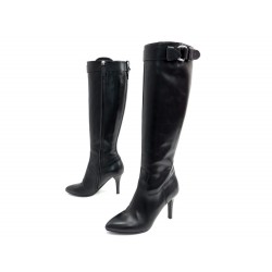 CHAUSSURES BOTTES BURBERRY 37 CUIR NOIR 695 