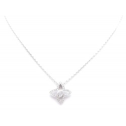 COLLIER LOUIS VUITTON LES ARDENTES EN OR BLANC & DIAMANTS 0.42 CT NECKLACE 3000€