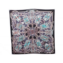 NEUF FOULARD HERMES DAME DE COEUR A VOUS L'HONNEUR CARRE EN SOIE SILK SCARF 350€