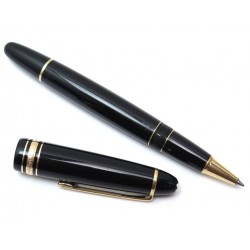 STYLO ROLLERBALL MONTBLANC MEISTERSTUCK LEGRAND DORE 11402 RESINE NOIR PEN 455