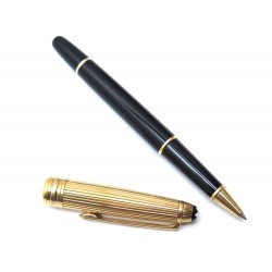 STYLO ROLLERBALL MONTBLANC MEISTERSTUCK SOLITAIRE DOUE CLASSIQUE PLAQUE OR 530