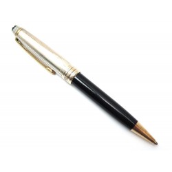 STYLO BILLE MONTBLANC MEISTERSTUCK DOUE SOLITAIRE ARGENT RESINE BALLPOINT 530€