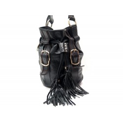 SAC A MAIN LANCEL HOMMAGE AUX FEMMES PIRATES EN CUIR NOIR BLACK HAND BAG 1190€