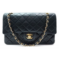 SAC A MAIN CHANEL TIMELESS 2.55 CUIR MATELASSE NOIR HAND BAG BLACK PURSE 4490