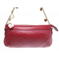 SAC POCHETTE GUCCI CUIR ROUGE 