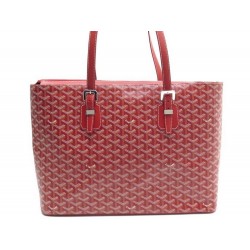 NEUF SAC A MAIN GOYARD MARIE GALANTE GM CABAS EN TOILE ROUGE HAND BAG TOTE 