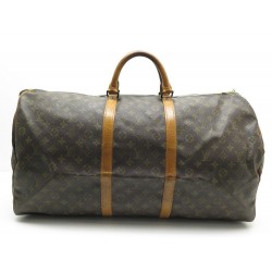 VINTAGE SAC VOYAGE A MAIN LOUIS VUITTON KEEPALL 60 MONOGRAM TRAVEL BAG 885