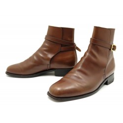 CHAUSSURES MANUFACTURE JM WESTON 721 BOTTINES JODHPUR 8D 42 EN CUIR BOOTS 945€