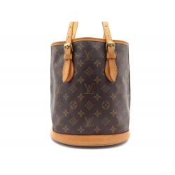 SAC A MAIN LOUIS VUITTON PETIT BUCKET PM CABAS TOILE MONOGRAM LV HAND BAG 1100€