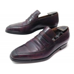 CHAUSSURES BERLUTI ANDY WARHOL MOCASSINS 7.5 41.5 CUIR VIOLET EMBAUCHOIRS 1620€