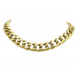 COLLIER LANVIN CHAINE GOURMETTE EN METAL DORE TAILLE 41.5 GOLDEN METAL NECKLACE