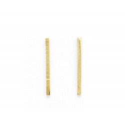 NEUF BOUCLES D OREILLES CARTIER LANIERE EN OR JAUNE 18K PM EARRINGS GOLD 1850