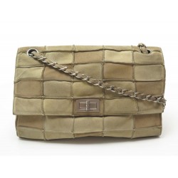 SAC A MAIN CHANEL 2.55 MADEMOISELLE PATCHWORK EN DAIM SUEDE HAND BAG PURSE 2800€