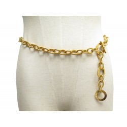 CEINTURE CELINE TAILLE 75 A 88 CM CHAINE MAILLONS EN METAL DOREE GOLDEN BELT