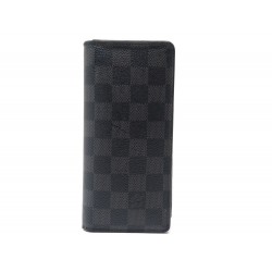 PORTEFEUILLE LOUIS VUITTON BRAZZA EN TOILE DAMIER GRAPHITE PORTE MONNAIE 420€