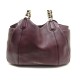 SAC A MAIN SALVATORE FERRAGAMO MELINDA 21F076 EN CUIR PRUNE & CHAINE PURSE 1190€