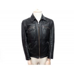 VESTE EN CUIR REDSKINS S 46 HOMME BLOUSON EN CUIR NOIR LEATHER JACKET COAT 350€