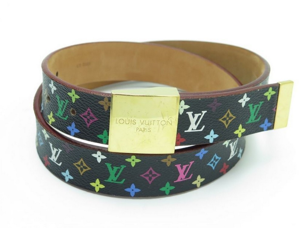 Louis-Vuitton-Monogram-Multicolor-Saint-Tulle-Belt-80/32-M9630