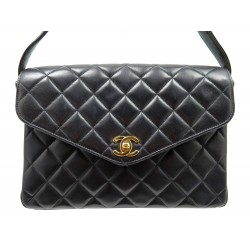 SAC A MAIN CHANEL TIMELESS EPAULE 25 CM EN CUIR MATELLASSE NOIR HAND BAG 3800€