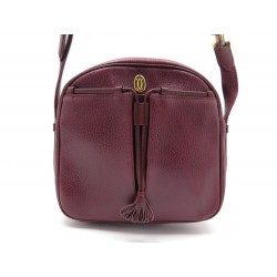 SAC A MAIN CARTIER MUST CUIR BORDEAUX 