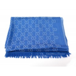 CHALE GUCCI FOULARD ETOLE EN JACQUARD LAINE ET SOIE MONOGRAM GG SHAWL SCARF 350