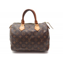 SAC A MAIN LOUIS VUITTON SPEEDY 25 CABAS TOILE MONOGRAM LV HAND BAG PURSE 785