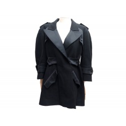 NEUF MANTEAU FENDI 44 IT 40 FR M EN LAINE VIERGE SOIE SMOKING BLOUSON COAT 2200€