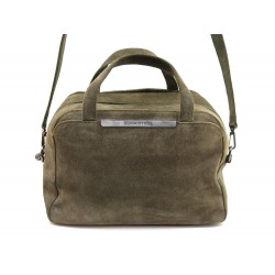 SAC A MAIN SONIA RYKIEL 30 CM EN DAIM KAKI HAND BAG KAHKI SUEDE PURSE 690