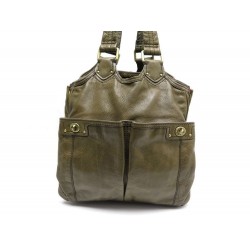 SAC A MAIN MARC BY MARC JACOBS CABAS CUIR KAKI 30 CM KHAKI HAND BAG PURSE 450