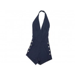 NEUF MAILLOT DE BAIN HERMES EN LYCRA BLEU MARINE T36 S UNE PIECE BLUE SWIMSUIT