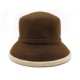 CHAPEAU HERMES TAILLE 57 EN FEUTRE MARRON FEMME WOMEN BROWN FELT HAT 495€