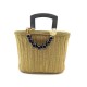 NEUF SAC A MAIN YVES SAINT LAURENT 21 CM EN PASSEMENTERIE DORE ANSE PERLES PURSE