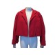 NEUF VESTE YVES SAINT LAURENT COURTE 36 S EN COTON ROUGE RED COTTON JACKET 1890€