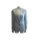 VESTE YVES SAINT LAURENT TAILLE 38 BLAZER GRIS RAYE EN LAINE WOOL JACKET 2000