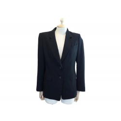 VESTE YVES SAINT LAURENT TAILLE 38 BLAZER EN CACHEMIRE NOIR BLACK JACKET 2000