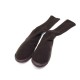 NEUF CHAUSSONS HERMES CHAUSSETTES XL CACHEMIRE & CUIR MARRON BROWN SLIPPERS 460