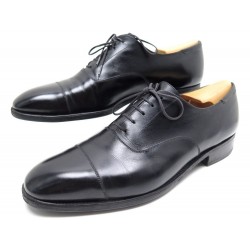 CHAUSSURES JM WESTON 300 RICHELIEU 44 10C EN CUIR NOIR + EMBAUCHOIRS SHOES 775€