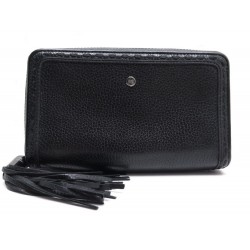 PORTEFEUILLE LANCEL A05366 COMPAGNON PREMIER FLIRT CUIR NOIR PORTE MONNAIE 275€